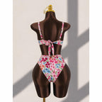 Printed Belly Covered Conservative One Piece Swimsuit Women Bikini Beach Spring Swimsuit Alina