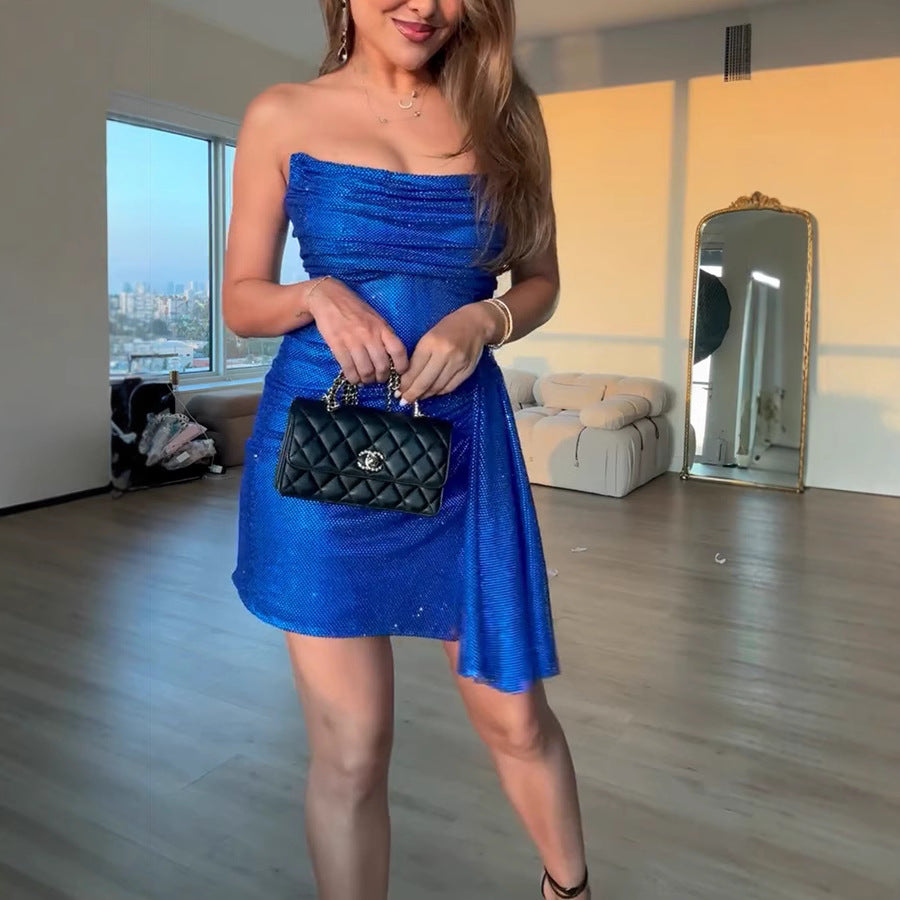 Spring Summer Drawstring Dress Casual Party Corset Women Clothing Dress Oyrina