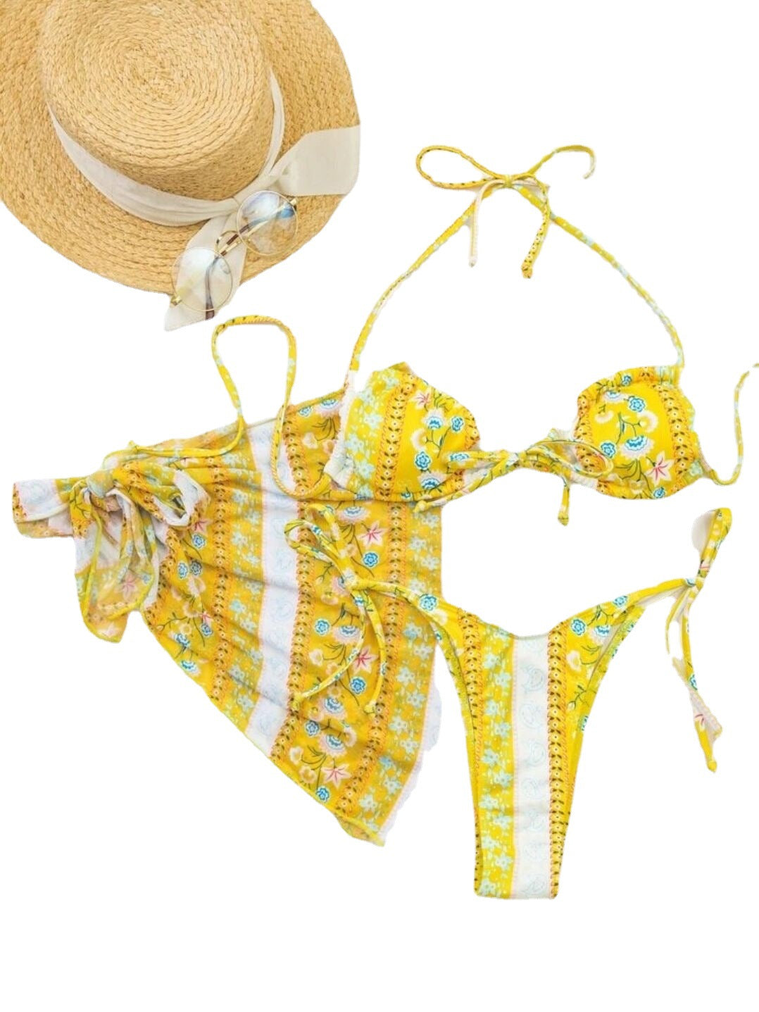 New Sexy Three-Piece Split Bikini Swimsuit Women Mayu