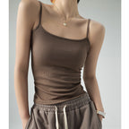 Best Seller on Douyin Base Tank Top Small Slip Top Women Suit Inner Cover Supernumerary Breast Thread Spring, Autumn Summer Can Be Outerwear Top FDtdvcw