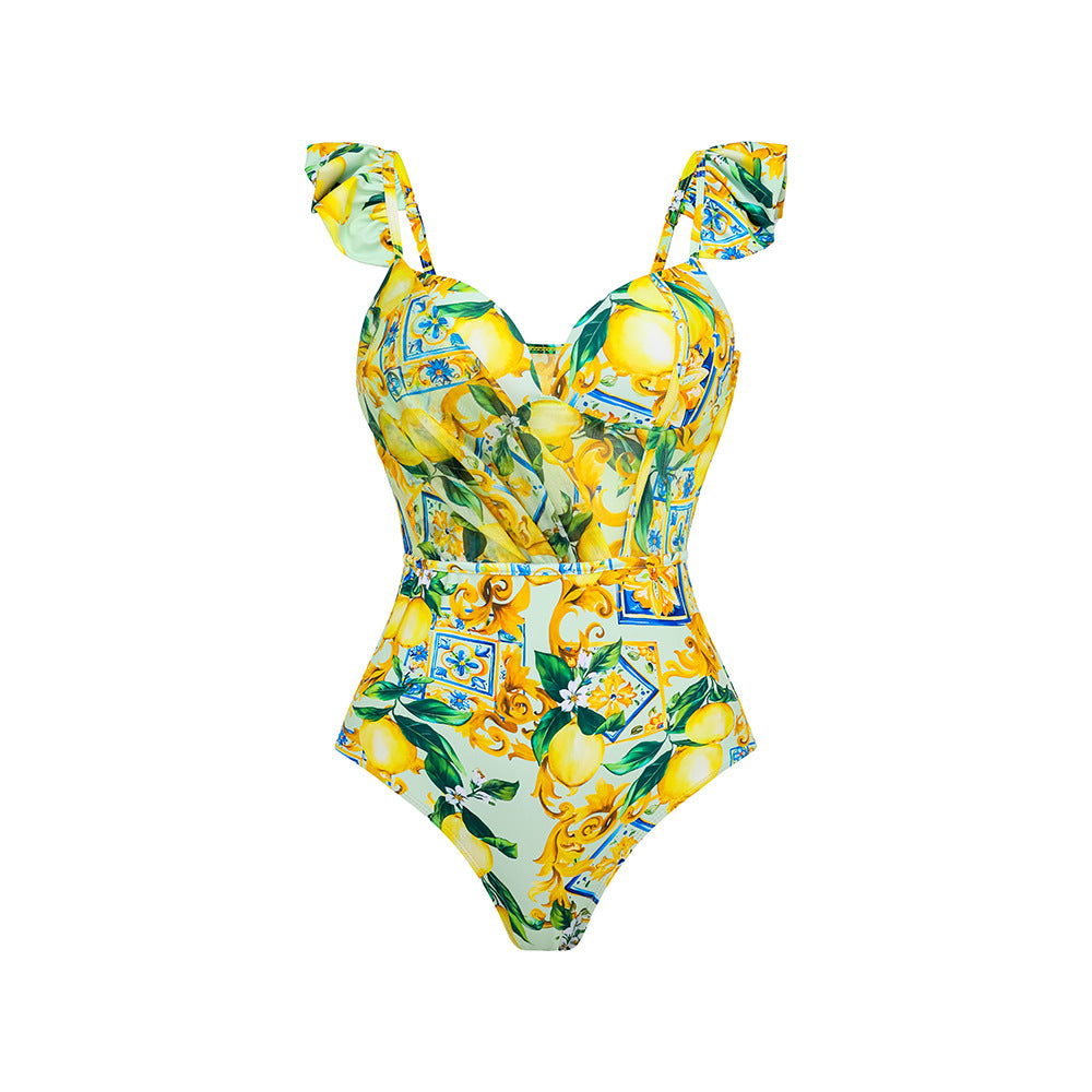 Small Flying Sleeve Swimsuit