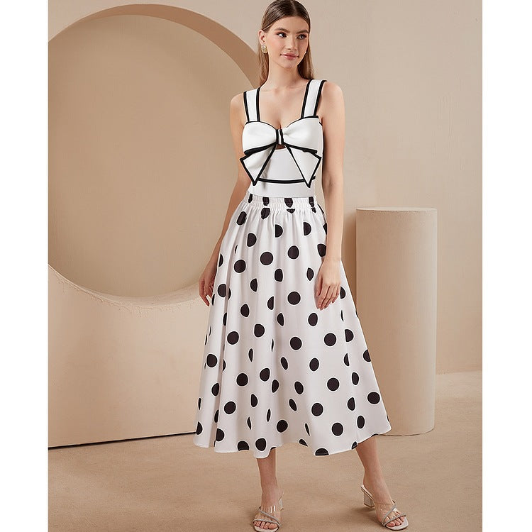 Traje de baño sexy para mujer, traje de baño conservador con cordones en el vientre, conjunto de falda de playa de gasa de primavera.