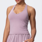 Brushed Solid Color Yoga Vest V Shaped Tight Back Spaghetti Strap Sports Underwear Running Workout Fitness Clothes NESHA