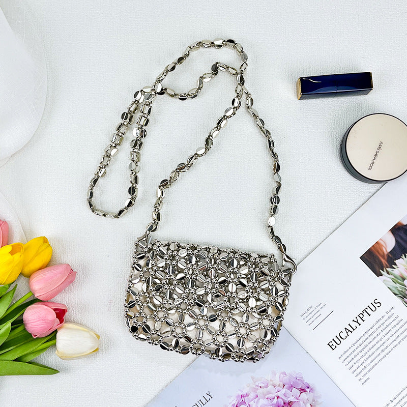 Summer Handmade Delicate Pouch out Accessories Beaded Phone Crossbody Change Lipstick Bag GlamGroove
