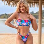 Bikini Sling Split Swimsuit Sexy Backless Bikini Swimsuit Rain