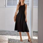 Solid Color Sleeveless Sexy Dress Slim Fit Women Qube