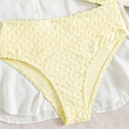 Bikini Sexy Split Two Piece Set Swimsuit Solid Color Bikini Swimsuit