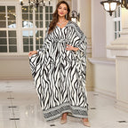 Rayon Print Holiday Loose Maxi Dress Beach Jacket Maxi Dress Bikini Cover EvenStar