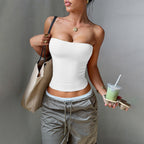 Women Clothing Summer Sexy Tube Top Vest Dee