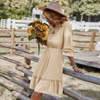 Waist Slimming Dress Summer Casual CKK