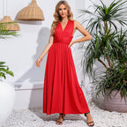 Women Clothing Multiple Wear Multi Rope Cross Backless Sexy Bandage One Piece Dress Maxi Dress SHEILA