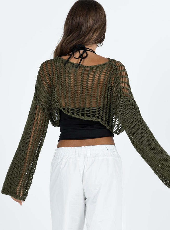 Women Clothing Summer Crew Neck Long Sleeve Sun Protective Blouse Hollow Out Cutout out Short Sexy Cropped Knitted Sweater Women OYWS