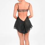 Robe sexy courte en dentelle, tenue dos nu, vêtements d'été pour femmes