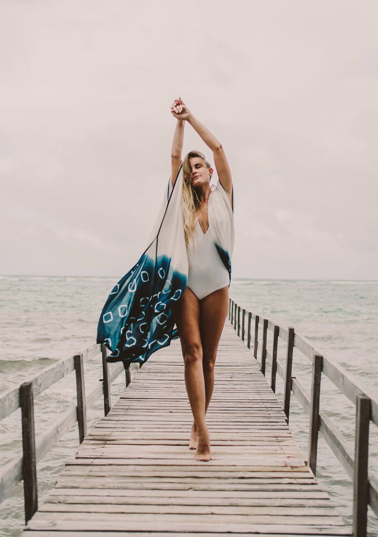 Cárdigan estampado de rayón para vacaciones, informal, para playa, bikini