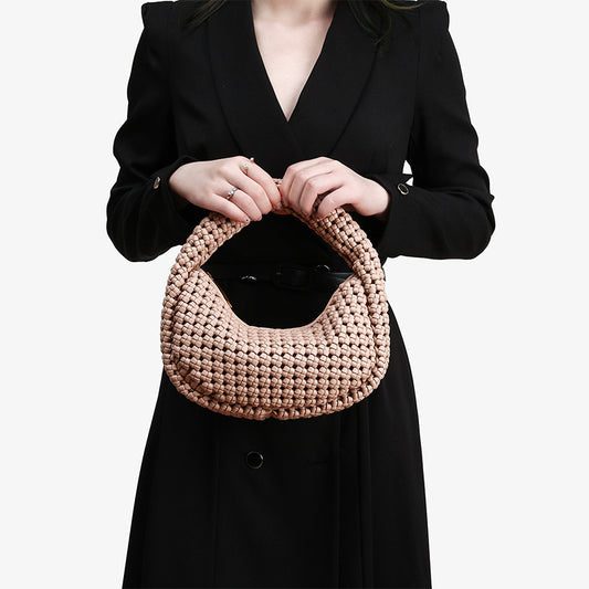Woven Bag Hand Carrying French Bag Women Underarm Bag Trendy Hand Carrying Bag