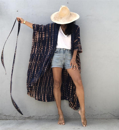 Navy Blue Khaki Stripe