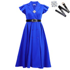 Sapphire Blue Belt Brooch