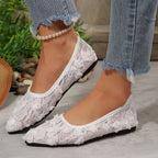 Lace Flat Low Top Shoes Women Arrival Mesh Fairy Low Cut Breathable Gommino ZUIMEI