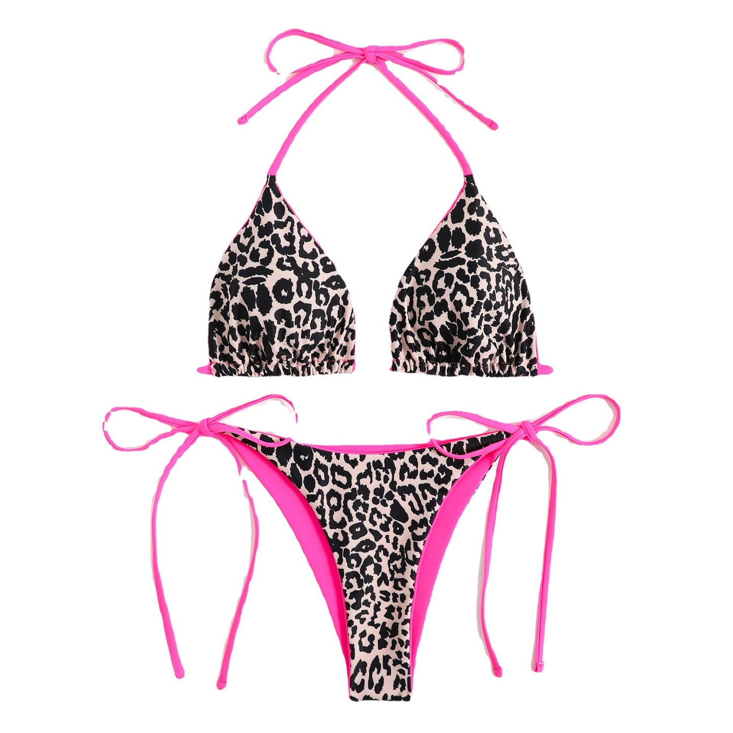 Leopard Print with Rose Red