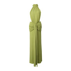Summer High Neck Sleeveless Backless Sheath Dress for Women Ory