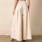 Women Spring Autumn Apricot Straight Leg Pants EverBillion