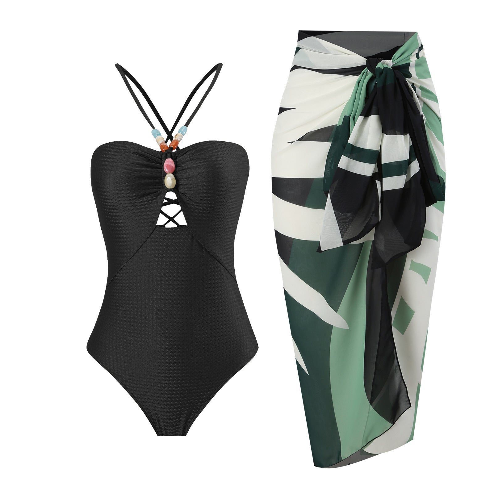 Maillot de bain une pièce de couleur unie pour femme, style rétro français, couvrant le ventre, fin, pour la natation