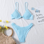 Bikini Pleating Craft Nylon Swimsuit Swimwear YHFX