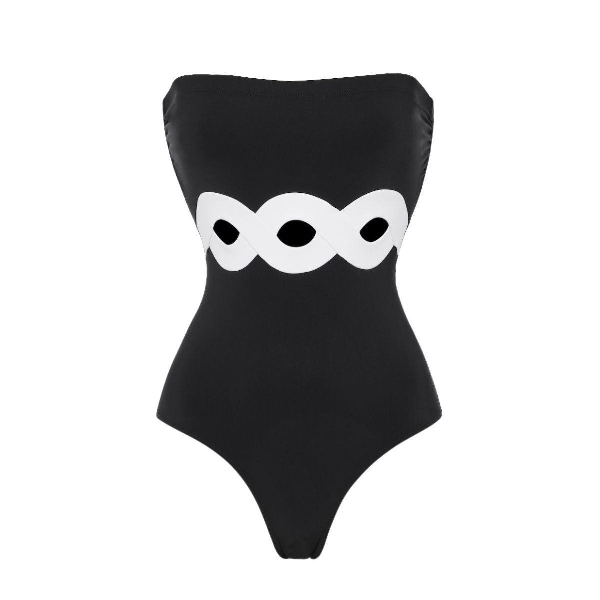 Black Tube Top Swimsuit
