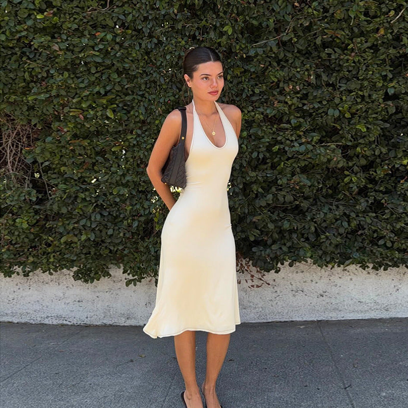 Summer Slim Fit Sexy Elegant Halter Dress FREYA