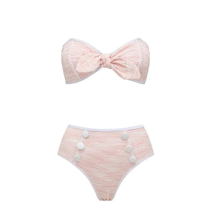 Pink Split Swimsuit