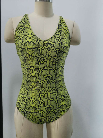 Printed Yellow and Black