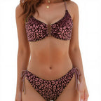 Strap Bra Back Buckle Backless Low Waist Bikini Set CSC