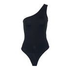 Combinaison sexy d'été à une épaule pour femme, coupe slim, dos nu, sans manches, col diagonal