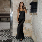 Women Sexy Dress Solid Color Sexy Dress