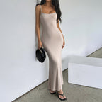 Women Clothing Summer Sexy Sling Slim Fit Sheath Fishtail Dress Dee