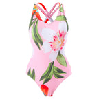 Traje de baño de una pieza de color sólido para mujer, estilo retro francés que cubre el vientre fino para nadar