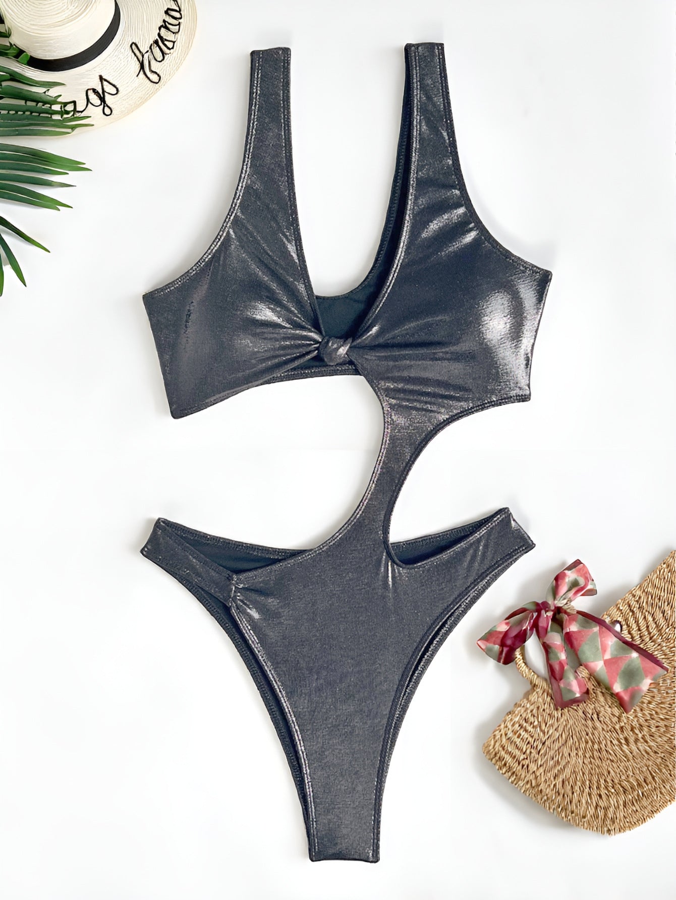 One Piece Swimsuit Sexy Bikini Swimsuit Women Backless Swimsuit Solid Color CHENS