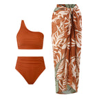 High Waist Solid Color Bikini Swimsuit Women Split Swimsuit Bikini BeautyLady