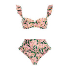 Three Piece Set Bikini Sexy Bikini Split Swimsuit Women Chiffon Dress Swimsuit Outfit BeautyLady