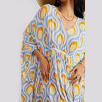 Summer Beach Dress Women Casual Vacation Printed Pullover Bikini Swimsuit Blouse Sun Protection Clothing Mangar