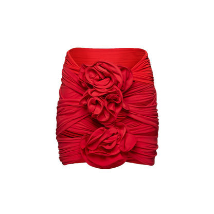 Red overskirt