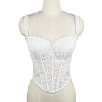 Sequined Boning Corset Corset Slim Fit Slim Fit Tube Top Top Sexy Girl Summer Bra Top Inner Wear Outer Wear Kanuner