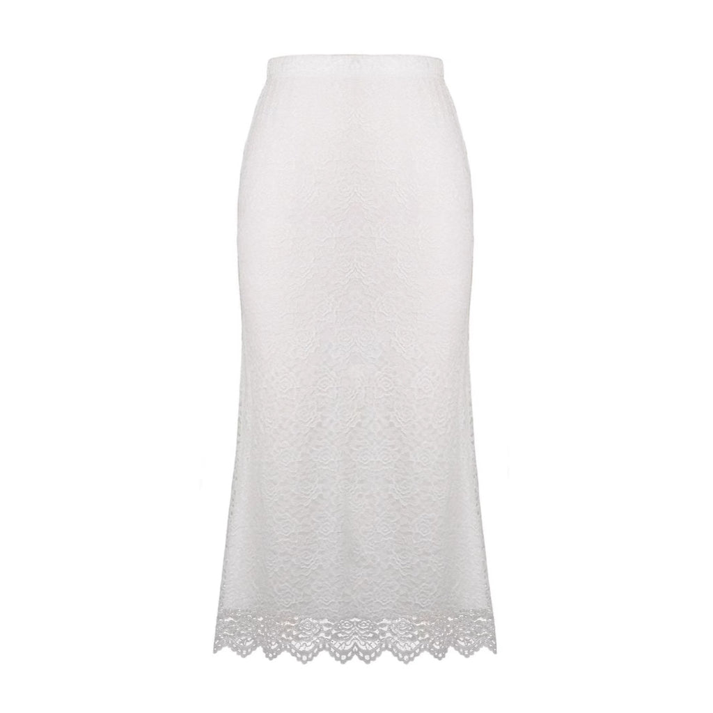 Women Clothing Lace Skirt Spring Summer High Waist One Step Skirt Sexy Slim Hip Long Skirt BRINGITON