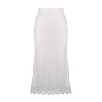Women Clothing Lace Skirt Spring Summer High Waist One Step Skirt Sexy Slim Hip Long Skirt BRINGITON