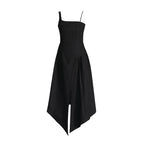 Elegant Vietnam Special Interest Design Detachable Pullover Patchwork Cami Dress Women Summer Slit Dress Women Sailfish