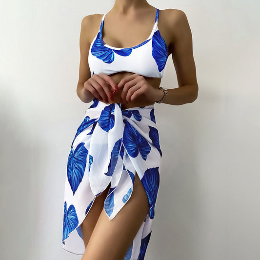 Swimsuit Bikini Printed Sexy Three Piece Summer Swimsuit for Women