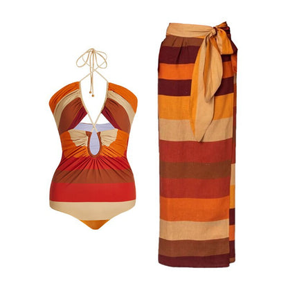 Orange with Stripes Suit