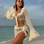 Sexy Lace Mesh Four Piece Swimsuit Bikini SanYuva