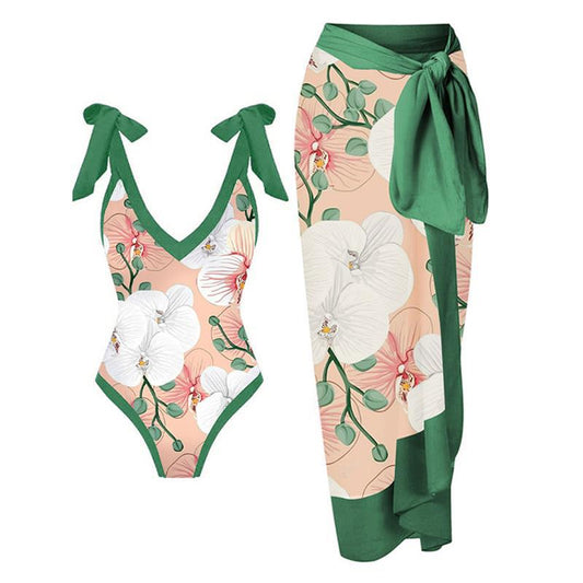 Traje de baño de una pieza de dos piezas para mujer, sexy, sin espalda, de malla, a prueba de sol