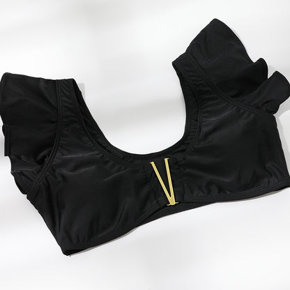 Nuevo traje de baño de una pieza Bikini con volantes Traje de baño sexy Traje de baño estampado Bikini sexy